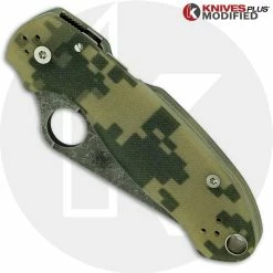 Spyderco Knives MODIFIED Spyderco Para 3 Knife ACID WASH Blade Camo G10 9 Spyderco Knives MODIFIED Spyderco Para 3 Knife ACID WASH Blade Camo G10 -Cheap Case Knives Store KP PARA31 2 NEW CLOSED FRONT LOGO
