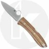 Spyderco Knives Spyderco SpyOpera Knife C255CMP - M390 Drop Point - Brown Canvas Micarta - Lock Back
