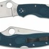 Spyderco Knives Spyderco Police 4 Lightweight K390 - C07FP4K390 - K390 Drop Point - Blue FRN - Lock Back