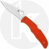Spyderco Knives Spyderco Endura 4 Lightweight, Orange, SP-C10FPOR -Cheap Case Knives Store SP C10FPOR OPEN FRONT