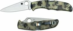 Spyderco Knives Spyderco Endura 4 Knife C10ZFPGITD - Flat Ground VG10 - Glow In The Dark Zome FRN