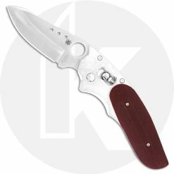Spyderco Knives Spyderco Viele Phoenix Knife - C114GPRD - Sprint Run - VG-10 Drop Point - Titanium And Red G10 - Made In Japan