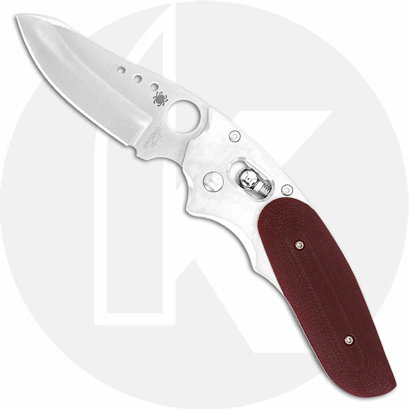 Spyderco Knives Spyderco Viele Phoenix Knife - C114GPRD - Sprint Run - VG-10 Drop Point - Titanium And Red G10 - Made In Japan 3 Spyderco Knives Spyderco Viele Phoenix Knife - C114GPRD - Sprint Run - VG-10 Drop Point - Titanium And Red G10 - Made In Japan