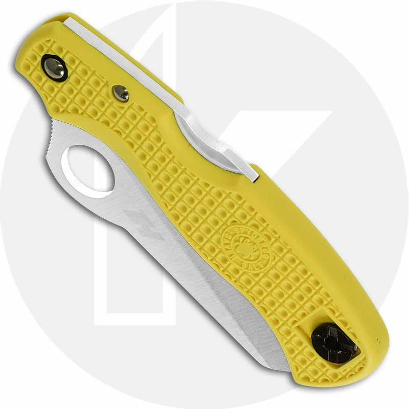 Spyderco Knives Spyderco Saver Salt 79mm, Yellow, SP-C118SYL 4 Spyderco Knives Spyderco Saver Salt 79mm, Yellow, SP-C118SYL - Image 2