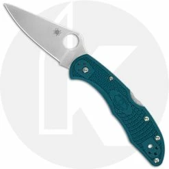 Spyderco Knives Spyderco Delica 4 Lightweight K390 - C11FPK390 - K390 Drop Point - Blue FRN - Lock Back