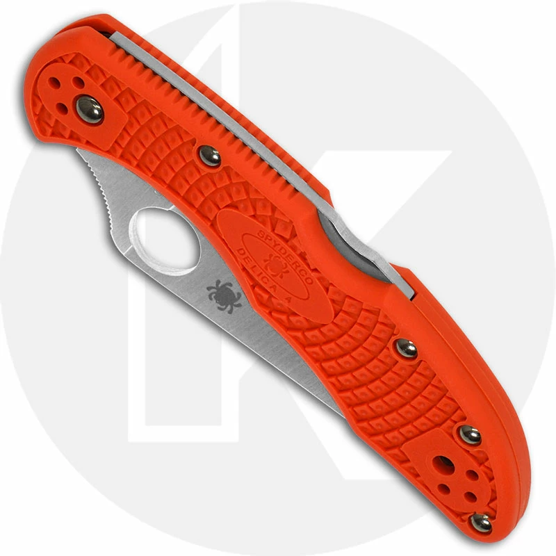 Spyderco Knives Spyderco Delica 4 Lightweight, Orange, SP-C11FPOR 4 Spyderco Knives Spyderco Delica 4 Lightweight, Orange, SP-C11FPOR - Image 2