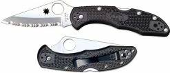 Spyderco Knives: Spyderco Delica 4 Knife, Serrated, SP-C11SBK -Cheap Case Knives Store SP C11SBK