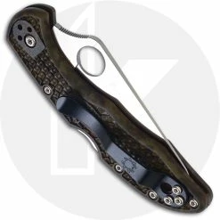 Spyderco Knives Spyderco Delica 4 Zome Green FRN, C11ZFPGR 8 Spyderco Knives Spyderco Delica 4 Zome Green FRN, C11ZFPGR -Cheap Case Knives Store SP C11ZFPGR CLOSED BACK