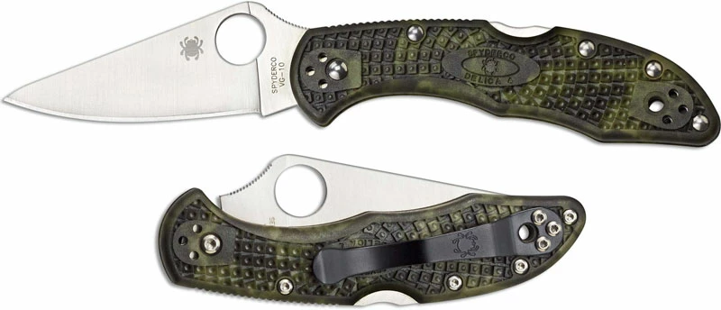 Spyderco Knives Spyderco Delica 4 Zome Green FRN, C11ZFPGR 6 Spyderco Knives Spyderco Delica 4 Zome Green FRN, C11ZFPGR - Image 4