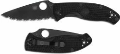 Spyderco Knives Spyderco Tenacious Lightweight C122SBBK - Value Folder - Serrated Black Blade - Liner Lock - Black FRN 9 Spyderco Knives Spyderco Tenacious Lightweight C122SBBK - Value Folder - Serrated Black Blade - Liner Lock - Black FRN -Cheap Case Knives Store SP C122SBBK