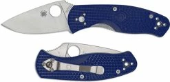 Spyderco Knives Spyderco Persistence Lightweight CPM S35VN C136PBL - Plain Edge - Blue FRN - Liner Lock Folder