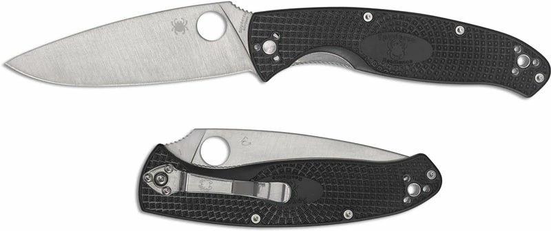 Spyderco Knives Spyderco Resilience Lightweight - C142PBK - Value Folder - Plain Edge - Black FRN - Liner Lock Folding Knife 3 Spyderco Knives Spyderco Resilience Lightweight - C142PBK - Value Folder - Plain Edge - Black FRN - Liner Lock Folding Knife