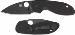 Spyderco Knives Spyderco C216GPBBK Efficient Knife 2.98 Inch Black Drop Point, Black G10 Handle -Cheap Case Knives Store SP C216GPBBK