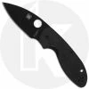 Spyderco Knives Spyderco C216GPBBK Efficient Knife 2.98 Inch Black Drop Point, Black G10 Handle