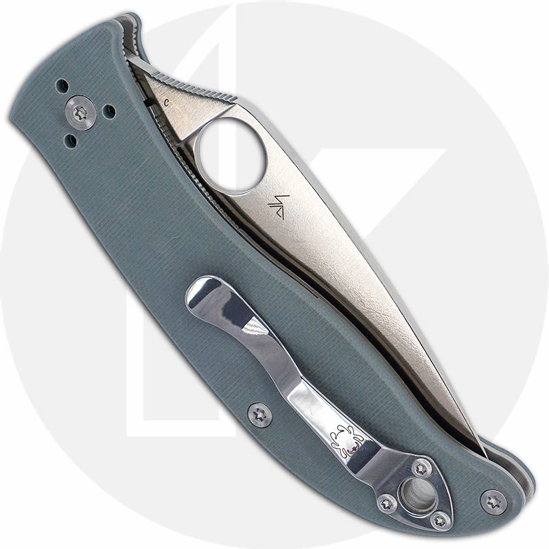 Spyderco Knives Spyderco C220GPGY Polestar Knife, 3.3 Inch CTS BD1 Blade, Gray G10 Handle 5 Spyderco Knives Spyderco C220GPGY Polestar Knife, 3.3 Inch CTS BD1 Blade, Gray G10 Handle - Image 3
