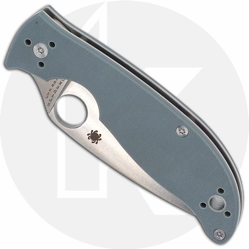 Spyderco Knives Spyderco C220GPGY Polestar Knife, 3.3 Inch CTS BD1 Blade, Gray G10 Handle 4 Spyderco Knives Spyderco C220GPGY Polestar Knife, 3.3 Inch CTS BD1 Blade, Gray G10 Handle - Image 2