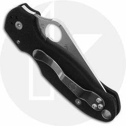 Spyderco Knives Spyderco C223GP Para 3 - CPM S45VN - Black G10 - Compression Lock - USA Made -Cheap Case Knives Store SP C223GP CLOSED BACK