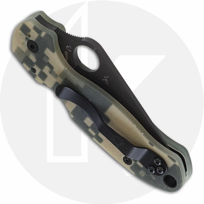 Spyderco Knives Spyderco C223GPCMOBK Para 3 - Black CPM S45VN - Camo G10 - Compression Lock - USA Made 5 Spyderco Knives Spyderco C223GPCMOBK Para 3 - Black CPM S45VN - Camo G10 - Compression Lock - USA Made - Image 3