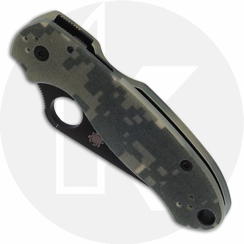 Spyderco Knives Spyderco C223GPCMOBK Para 3 - Black CPM S45VN - Camo G10 - Compression Lock - USA Made 4 Spyderco Knives Spyderco C223GPCMOBK Para 3 - Black CPM S45VN - Camo G10 - Compression Lock - USA Made - Image 2