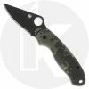 Spyderco Knives Spyderco C223GPCMOBK Para 3 - Black CPM S45VN - Camo G10 - Compression Lock - USA Made -Cheap Case Knives Store SP C223GPCMOBK OPEN FRONT NEW