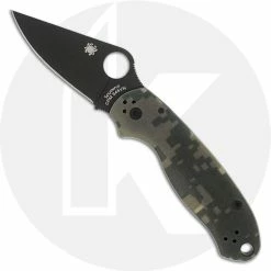 Spyderco Knives Spyderco C223GPCMOBK Para 3 - Black CPM S45VN - Camo G10 - Compression Lock - USA Made