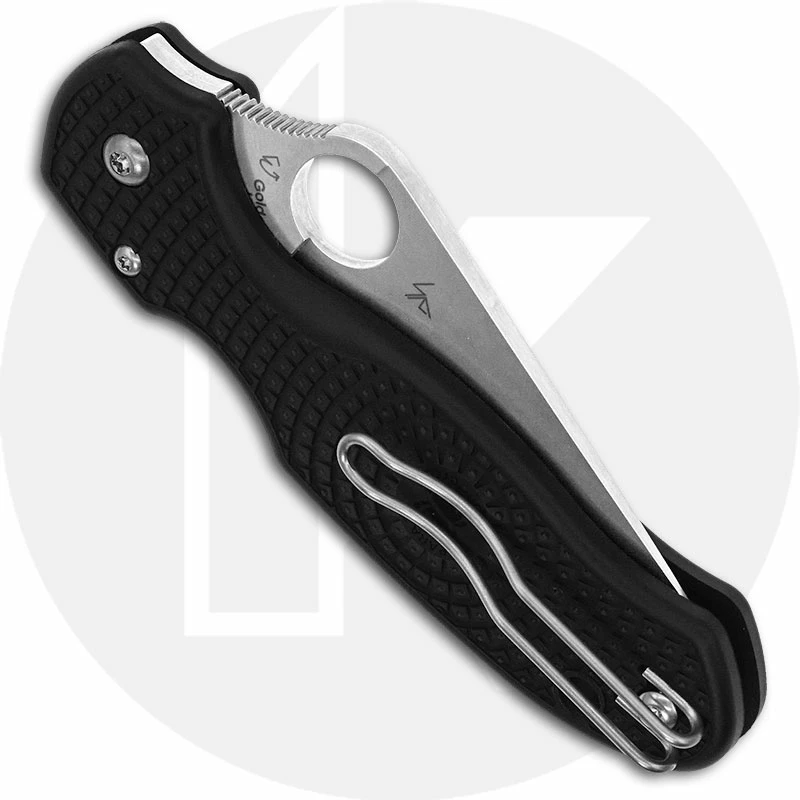 Spyderco Knives Spyderco C223PBK Para 3 Lightweight EDC Knife, Satin Blade, Black FRN Handle With Compression Lock USA Made 5 Spyderco Knives Spyderco C223PBK Para 3 Lightweight EDC Knife, Satin Blade, Black FRN Handle With Compression Lock USA Made - Image 3