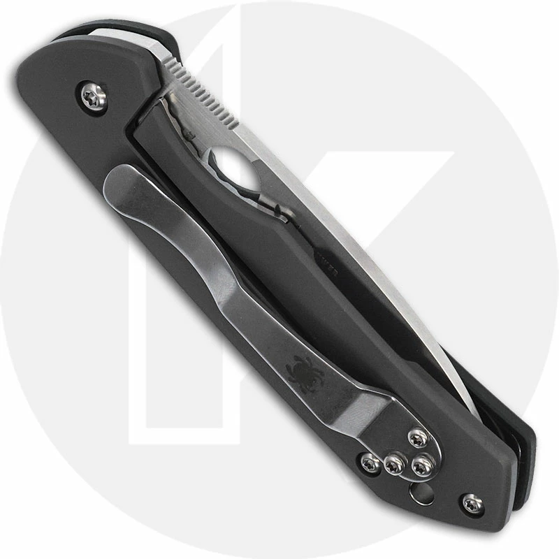 Spyderco Knives Spyderco Brouwer C232GTIP Jerry Brouwer Drop Point Green G10 And Titanium Folder 5 Spyderco Knives Spyderco Brouwer C232GTIP Jerry Brouwer Drop Point Green G10 And Titanium Folder - Image 3