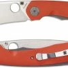 Spyderco Knives Spyderco Subvert C239GPOR Nati Amor Modified Drop Point Ti And Orange G10 Liner Lock Folder -Cheap Case Knives Store SP C239GPOR