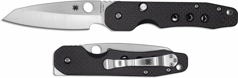 Spyderco Knives Spyderco Smock C240CFP Knife Kevin Smock EDC Clip Point With Flipper Tang Carbon Fiber G10 Compression Lock Folder 6 Spyderco Knives Spyderco Smock C240CFP Knife Kevin Smock EDC Clip Point With Flipper Tang Carbon Fiber G10 Compression Lock Folder - Image 4