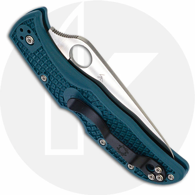 Spyderco Knives Spyderco Endela Lightweight K390 - C243FPK390 - K390 Drop Point - Blue FRN - Lock Back 5 Spyderco Knives Spyderco Endela Lightweight K390 - C243FPK390 - K390 Drop Point - Blue FRN - Lock Back - Image 3