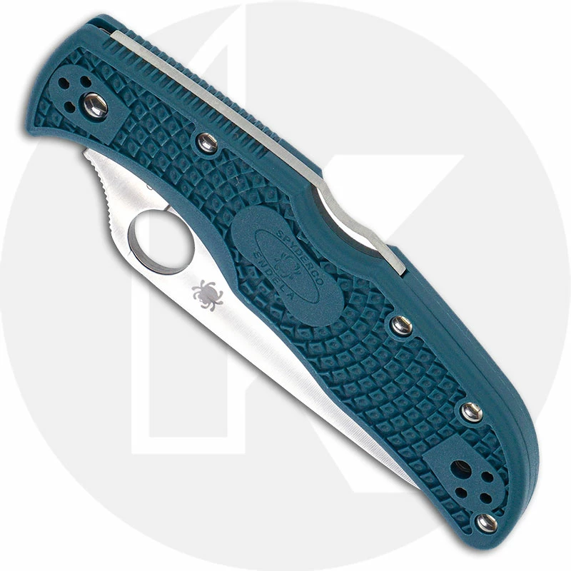 Spyderco Knives Spyderco Endela Lightweight K390 - C243FPK390 - K390 Drop Point - Blue FRN - Lock Back 4 Spyderco Knives Spyderco Endela Lightweight K390 - C243FPK390 - K390 Drop Point - Blue FRN - Lock Back - Image 2