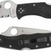 Spyderco Knives Spyderco Endela Lightweight - C243FPSBKRD - Thin Red Line - Part Serrated - Black / Red FRN -Cheap Case Knives Store SP C243FPSBKRD