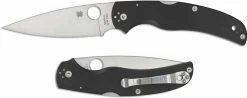 Spyderco Knives Spyderco C244GP Native Chief Knife - 4.08 Inch Drop Point - Black G10 Handle - USA Made -Cheap Case Knives Store SP C244GP