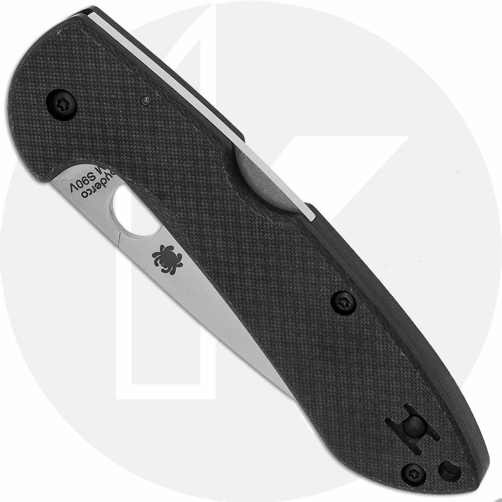 Spyderco Knives Spyderco Siren C247CFP - Sprint Run - S90V Drop Point - Black Carbon Fiber - USA Made 4 Spyderco Knives Spyderco Siren C247CFP - Sprint Run - S90V Drop Point - Black Carbon Fiber - USA Made - Image 2