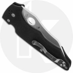 Spyderco Knives Spyderco YoJumbo Knife C253GP - Michael Janich - CPM S30V Wharncliffe - Black G10 - Compression Lock Folder - USA Made -Cheap Case Knives Store SP C253GP CLOSED BACK