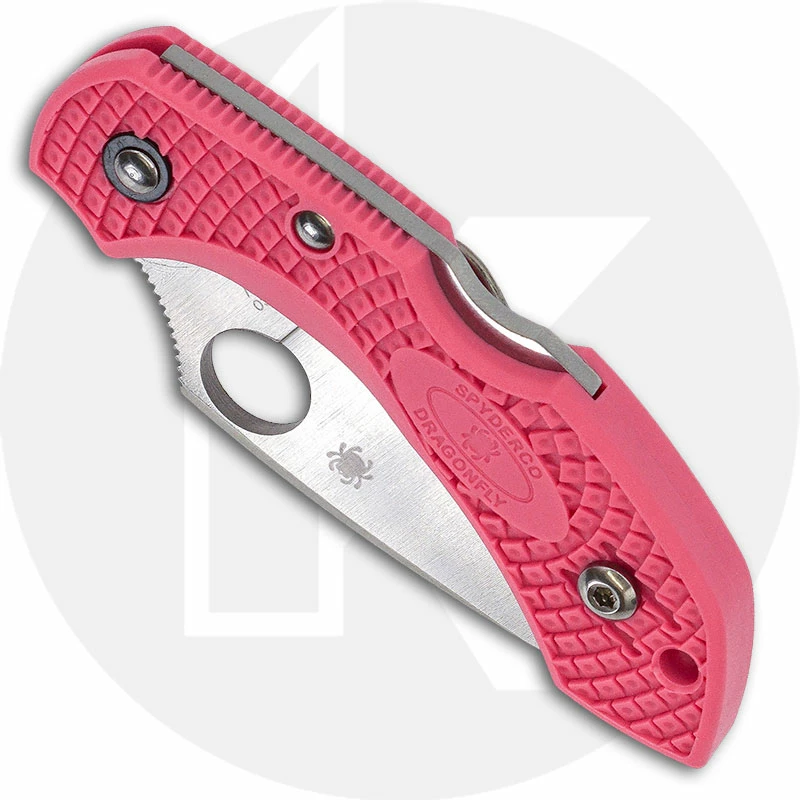 Spyderco Knives Spyderco Dragonfly 2 Lightweight Pink S30V - C28FPPNS30V2 - S30V Leaf Blade - Pink FRN - Lock Back 4 Spyderco Knives Spyderco Dragonfly 2 Lightweight Pink S30V - C28FPPNS30V2 - S30V Leaf Blade - Pink FRN - Lock Back - Image 2