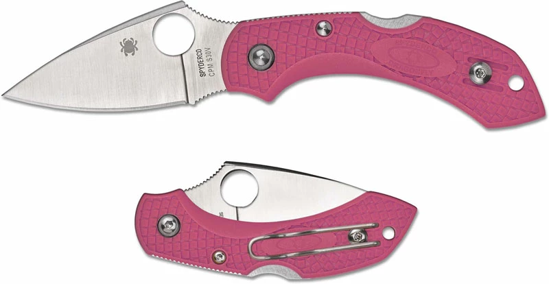 Spyderco Knives Spyderco Dragonfly 2 Lightweight Pink S30V - C28FPPNS30V2 - S30V Leaf Blade - Pink FRN - Lock Back 6 Spyderco Knives Spyderco Dragonfly 2 Lightweight Pink S30V - C28FPPNS30V2 - S30V Leaf Blade - Pink FRN - Lock Back - Image 4