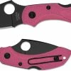 Spyderco Knives Spyderco Dragonfly 2 Lightweight Pink S30V - C28FPPNS30VBK2 - Black S30V Leaf Blade - Pink FRN - Lock Back -Cheap Case Knives Store SP C28FPPNS30VBK2