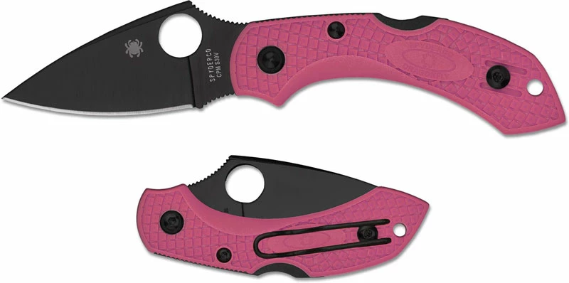 Spyderco Knives Spyderco Dragonfly 2 Lightweight Pink S30V - C28FPPNS30VBK2 - Black S30V Leaf Blade - Pink FRN - Lock Back 3 Spyderco Knives Spyderco Dragonfly 2 Lightweight Pink S30V - C28FPPNS30VBK2 - Black S30V Leaf Blade - Pink FRN - Lock Back