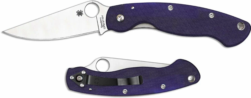 Spyderco Knives Spyderco Military Knife, S110V, SP-C36GPDBL 3 Spyderco Knives Spyderco Military Knife, S110V, SP-C36GPDBL
