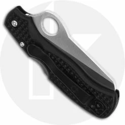 Spyderco Knives Spyderco Rescue 79mm, Black, SP-C45SBK -Cheap Case Knives Store SP C455BK CLOSED BACK