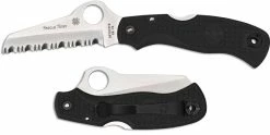Spyderco Knives Spyderco Rescue 79mm, Black, SP-C45SBK -Cheap Case Knives Store SP C45SBK