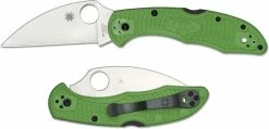 Spyderco Knives Spyderco Salt 2 Wharncliffe Knife - C88FPWCGR2 - LC200N Wharncliffe - Green FRN - Lock Back -Cheap Case Knives Store SP C88FPWCGR2