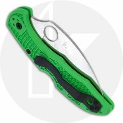 Spyderco Knives Spyderco Salt 2 Wharncliffe Knife - C88FPWCGR2 - LC200N Wharncliffe - Green FRN - Lock Back -Cheap Case Knives Store SP C88FPWCGR2 CLOSED BACK