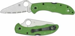 Spyderco Knives Spyderco Salt 2 Knife - C88FSGR2 - Serrated LC200N Drop Point - Green FRN - Lock Back 9 Spyderco Knives Spyderco Salt 2 Knife - C88FSGR2 - Serrated LC200N Drop Point - Green FRN - Lock Back -Cheap Case Knives Store SP C88FSGR2