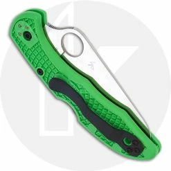 Spyderco Knives Spyderco Salt 2 Knife - C88FSGR2 - Serrated LC200N Drop Point - Green FRN - Lock Back 8 Spyderco Knives Spyderco Salt 2 Knife - C88FSGR2 - Serrated LC200N Drop Point - Green FRN - Lock Back -Cheap Case Knives Store SP C88FSGR2 CLOSED BACK