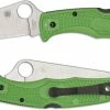 Spyderco Knives Spyderco Pacific Salt 2 Knife - C91FPGR2 - LC200N Drop Point - Green FRN - Lock Back -Cheap Case Knives Store SP C91FPGR2