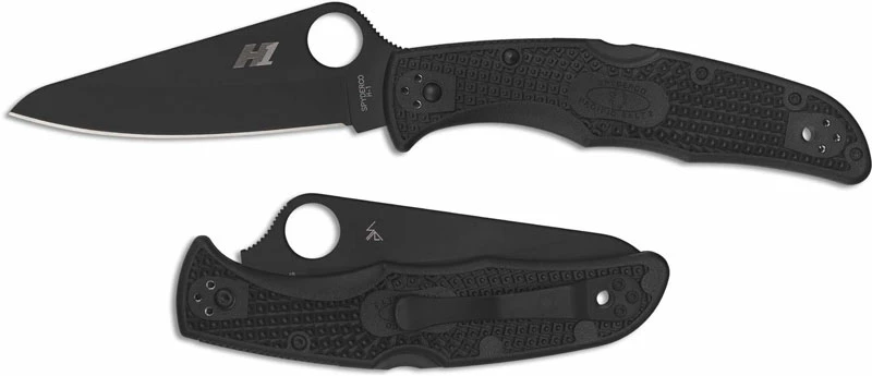 Spyderco Knives Spyderco Pacific Salt 2 C91PBBK2 - Plain Edge Black H1 Blade - Black FRN - Lock Back 6 Spyderco Knives Spyderco Pacific Salt 2 C91PBBK2 - Plain Edge Black H1 Blade - Black FRN - Lock Back - Image 4