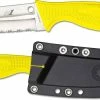 Spyderco Knives Spyderco FB40SYL Fish Hunter Knife, 4.39 Inch Serrated Rustproof H-1 Steel Fixed Blade, Yellow FRN Handle 1 Spyderco Knives Spyderco FB40SYL Fish Hunter Knife, 4.39 Inch Serrated Rustproof H-1 Steel Fixed Blade, Yellow FRN Handle -Cheap Case Knives Store SP FB40SYL
