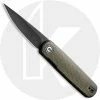 CIVIVI Knives CIVIVI Lumi C20024-1 - Black Stonewash 14C28N - Green Micarta - Liner Lock - Front Flipper Folder -Cheap Case Knives Store WE C20024 1 Lumi OPEN FRONT